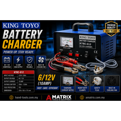 KING TOYO KTBC-612 BATTERY CHARGER